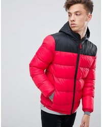 Red and Black Puffer Jacket