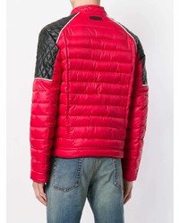 Just Cavalli Quilted Two Tone Zipped Jacket