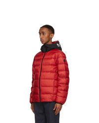 Moncler Red And Black Down Provins Jacket