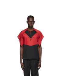 Kiko Kostadinov Red And Black Kenneth Jersey T Shirt
