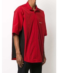 Balenciaga Short Sleeve Zip Up Shirt