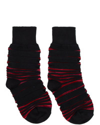 Issey Miyake Men Black Ikat Socks