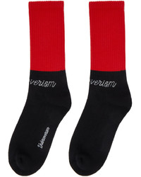 Undercoverism Black Red Logo Socks