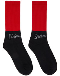 Undercoverism Black Red Logo Socks