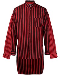 Comme Des Garcons SHIRT Comme Des Garons Shirt Deconstructed Stripe Trim Shirt