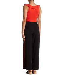 Know One Cares Slit Wide Leg Pants