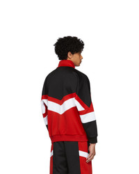 Givenchy Black And Red Sports Band Sweatshirt