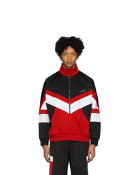 Givenchy Black And Red Sports Band Sweatshirt