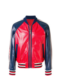 Red and Navy Bomber Jacket