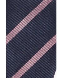 The Tie Bar Silk Stripe Bow Tie