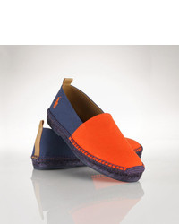 Red and Navy Canvas Espadrilles