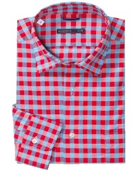 Red and Navy Gingham Shirt