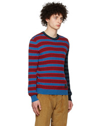 Paul Smith Red Blue Cotton Sweater