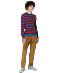 Paul Smith Red Blue Cotton Sweater