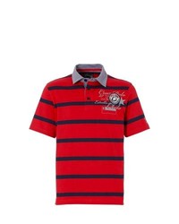 bpc selection Cotton Chambray Polo In Rednavy Striped Size 4244