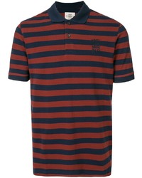 Kent & Curwen Striped Logo Embroidered Polo Shirt