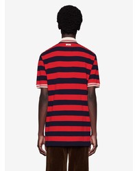 Gucci X Disney Appliqud Striped Polo Shirt