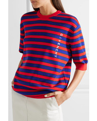 Givenchy Striped Cotton Blend Sweater
