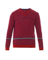 PAUL SMITH LONDON Striped Merino Wool Sweater
