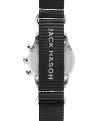 Jack Mason Brand Nautical Chronograph Nato Strap Watch 42mm