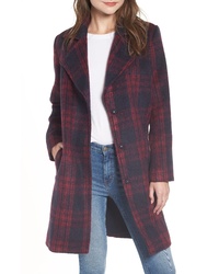 Cupcakes And Cashmere Brushed Plaid Coat