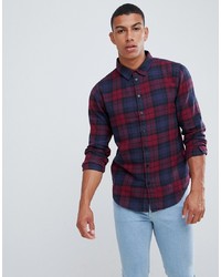 Another Influence Berry Check Shirt