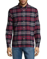 Brooks Brothers Red Fleece Plaid Oxford Cotton Button Down Shirt