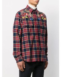 Gucci Checked Floral Shirt