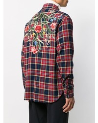 Gucci Checked Floral Shirt