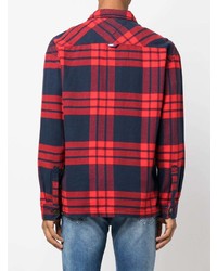 Tommy Jeans Chest Logo Patch Plaid Check Shirt