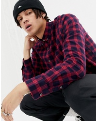 Penfield Corey Flannel Check Regular Fit Shirt In Red