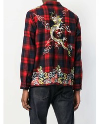Gucci Embroidered Wool Shirt