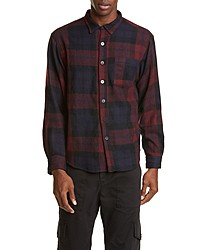 Billy Los Angeles Plaid Button Up Wool Flannel Shirt