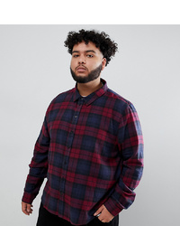 Another Influence Plus Berry Check Shirt