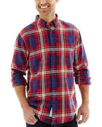 St Johns Bay St Johns Bay Long Sleeve Legacy Plaid Flannel Shirt