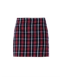 Plaid Print Mini Skirt