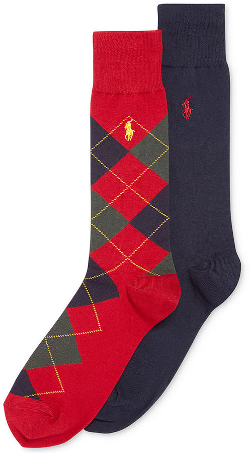 Polo Ralph Lauren Argyle Dress Crew Socks 2 Pack Where to buy & how to wear
