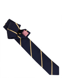 Thomas Pink Club Stripe Skinny Tie