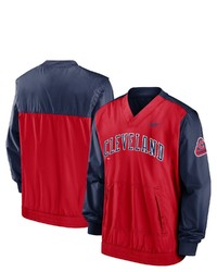 Nike Rednavy Cleveland Indians Cooperstown Collection V Neck Pullover At Nordstrom