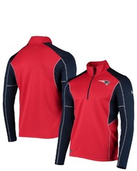New Era Red New England Patriots Combine Authentic Two A Days Half Zip Jacket At Nordstrom
