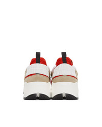Pierre Hardy Red Trek Comet Sneakers