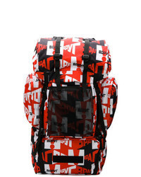 Red and White Backpack