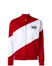 Red and White Bomber Jacket
