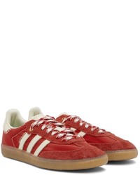 Wales Bonner Red Adidas Edition Samba Sneakers