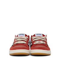 Vans Red And White Serio Collection Lowland Cc Sneakers