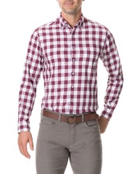 Red and White Check Long Sleeve Shirt