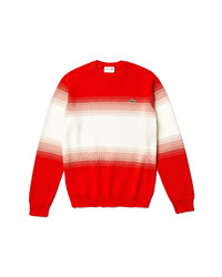 Lacoste Ombre Colorblock Crewneck Sweater