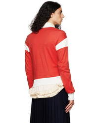 Molly Goddard Red Ethan Sweater