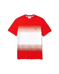 Lacoste Ombre Colorblock Organic Cotton T Shirt