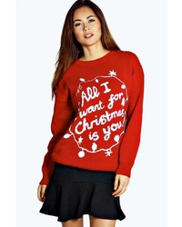 Boohoo Amber All I Want For Christmas Is You Jumper